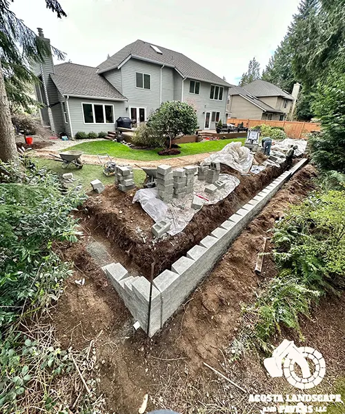 Retaining Wall & Fencing Project